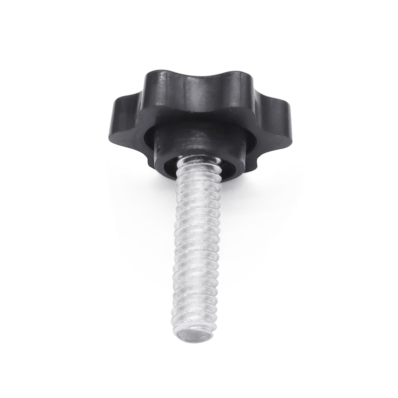 Xadnitu 10 Pieces 1/4''-20-1'' Thread Knob Plastic Star Shaped Nut Clamping Male Handle Tightening Screw Knobs for Replacing Umbrella Base 1/4''-20 x 1L