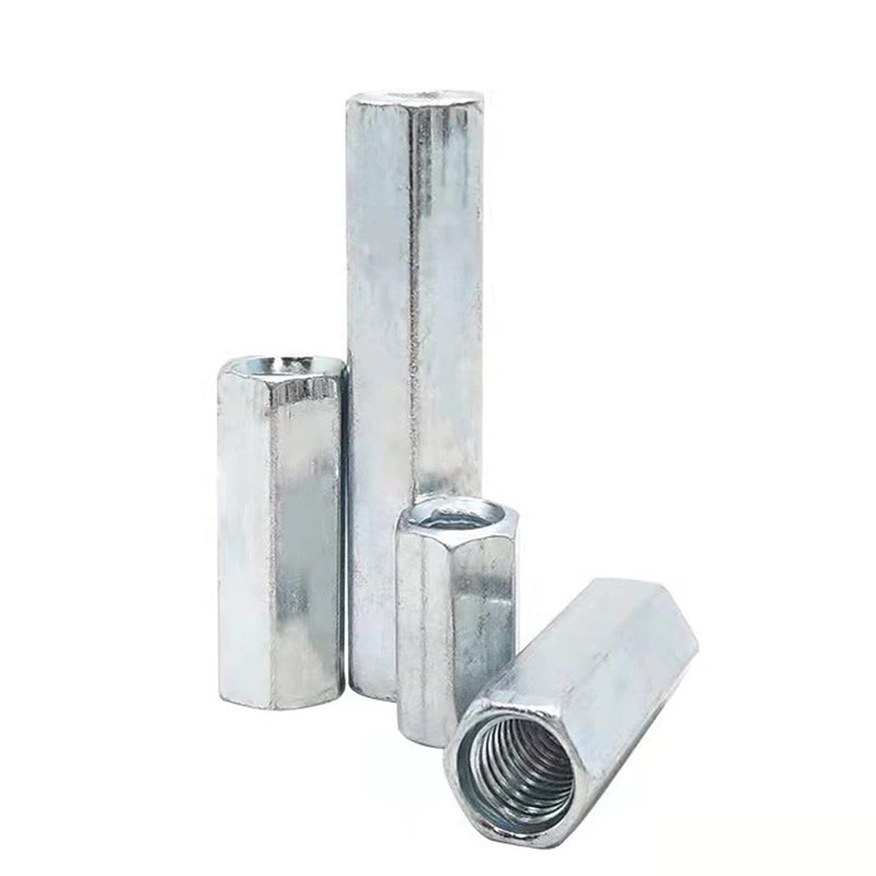 M10 X 1.5 x 32mm Long Rod Metric Hex Coupling Nut, Zinc Plated 5 Pcs M10 X 1.5 x 32mm