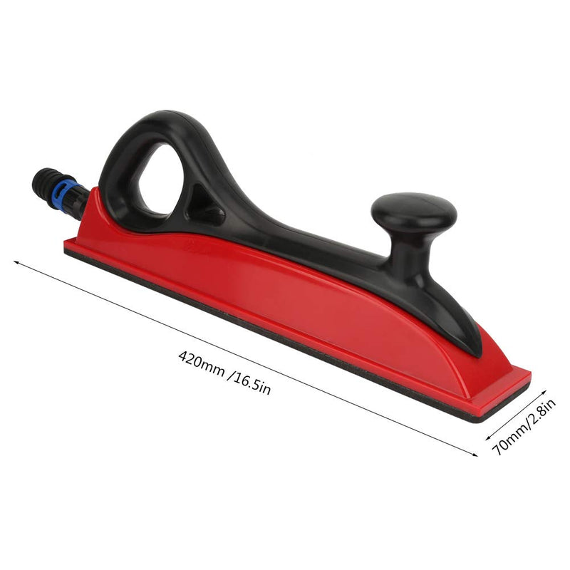 Hand Sanding Block Dust Extraction Plastic Grinding Block Polishing Tool 2.8×16.5in