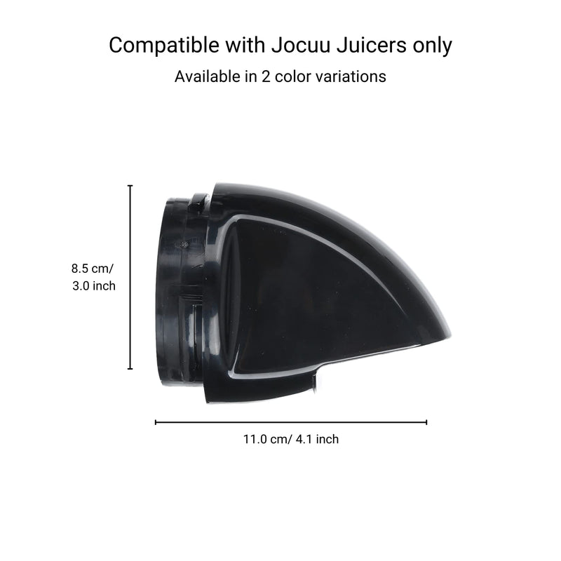 Jocuu Accessory No. 8 Juicer Squeezer, End Cap, Replacement Part for Slow Masticating Juicer ZM1503, Easy to Assemble, Disassemble & Clean, 100% BPA Free, Food Grade Material, Black