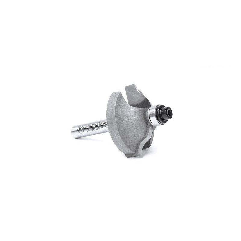 Amana Tool - 49660 Carbide Tipped Ogee Stile 1-11/32 Dia x 1/2 x 11/32 Radius x 1/4" S 1-11/32 Dia x 1/2 x 1/4" SHK
