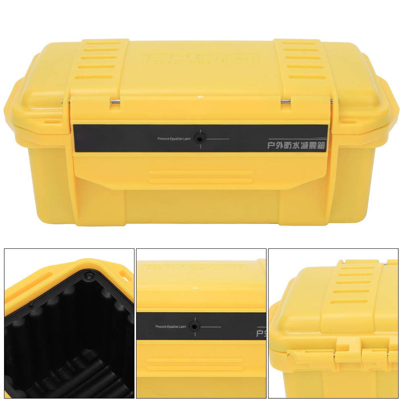 Outdoor Tool Storage Case Waterproof Shockproof for Camping – Airtight Dry Box for Drone Camera Equipment with Buffer Cushion, Outdoor Storage Container for Fishing, Hiking (7.87x3.94 x 3.15 inch)