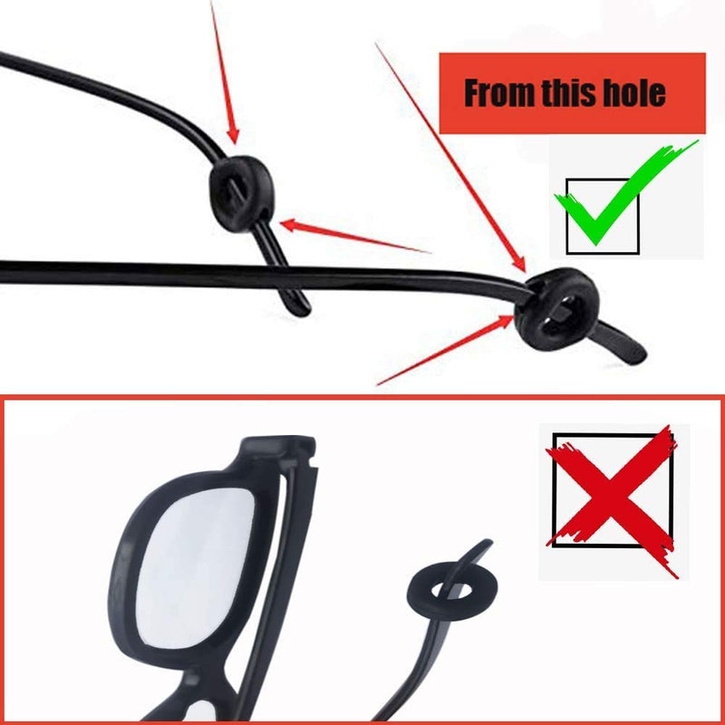 Glasses Ear Grip - Eyeglasses Temple Tip Sleeve Retainer,Anti-Slip Comfort Glasses Retainers For Spectacle, 12 Pairs (Clear1) Clear1