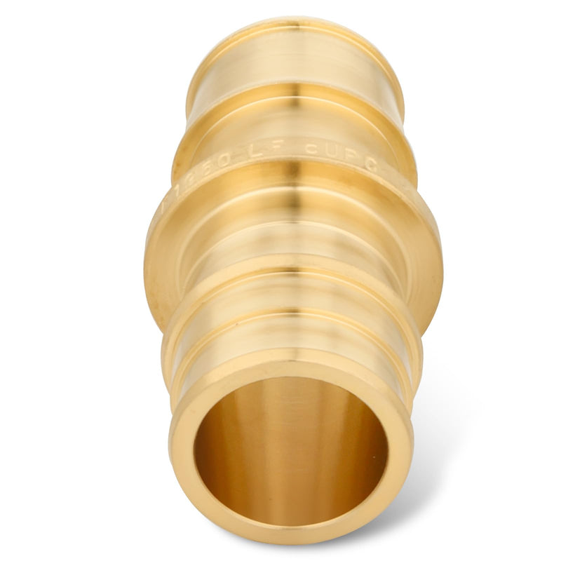 3/4 Inch PEX-A Expansion Coupling Fittings, Brass Straight Connector, PEX-A Pipe Fitting, Lead-Free Brass Plumbing Fittings for Hot and Cold Water, Potable Water (10-Pack) 3/4" PEX-A Coupling-10