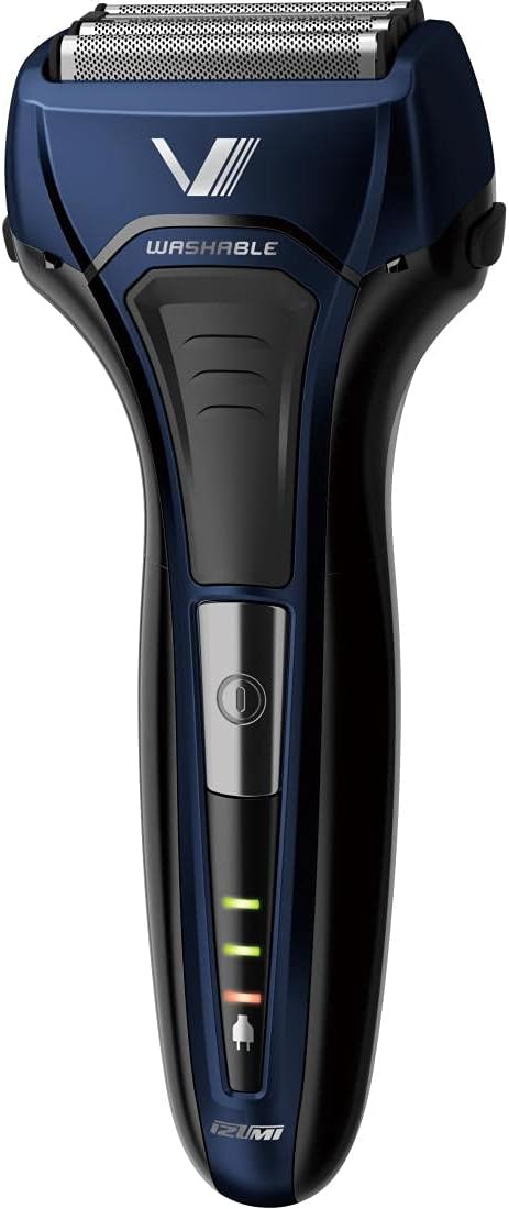 Izumi IZF-V559-A-EA Electric Shaver, Solid Series, 4 Blades, Reciprocating Type, Wash Body, Blue (Replacement Blade + 1 Piece) - NewNest Australia