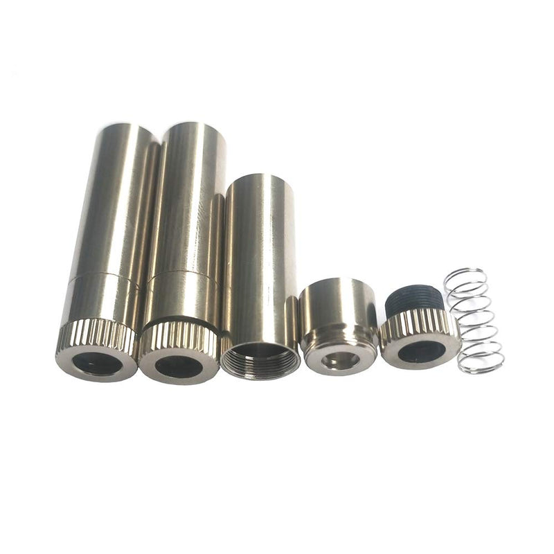 3pcs Silver Metal Laser Diode Housing 12x40mm for 5.6mm To-18 Laser Diode with 200-1100nm Collimating Lens
