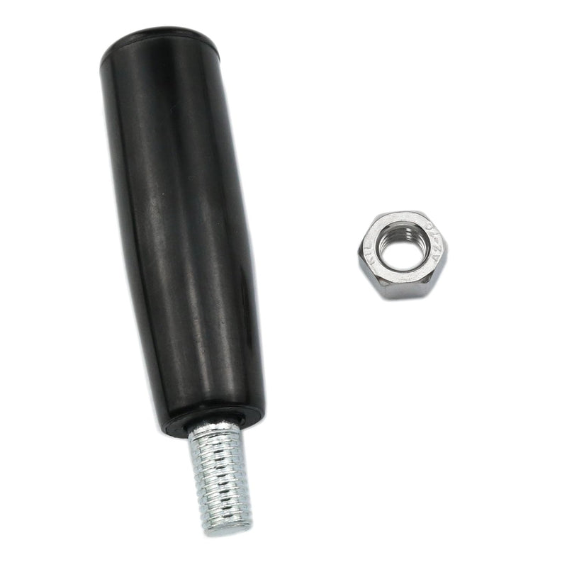 Revolving Handle Lathe Crank Handle Trailer Jack Handle M10 Thread Handle Grips Crank Hand Wheel with Nuts -2PCS