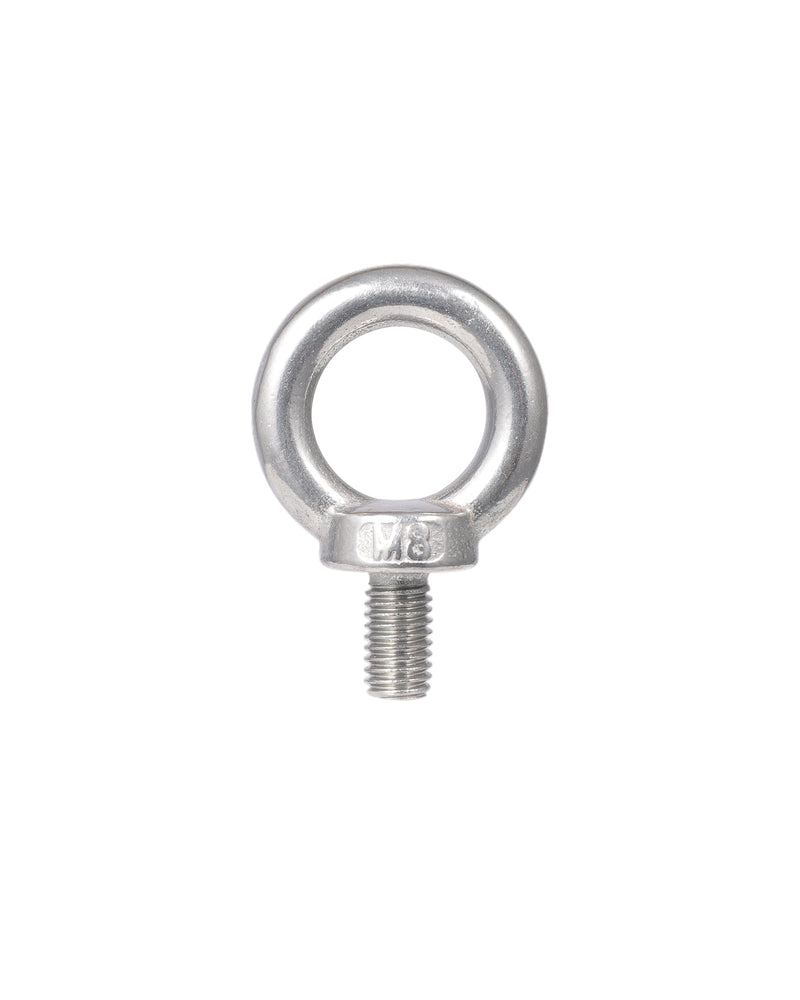 Strut Channel Nut and Eye Bolt Set - Heavy Duty Stainless Steel Eye Bolts M8, M10 | Zinc Plated Spring Nuts, Long Spring) for Unistrut, M8, Pack of 4