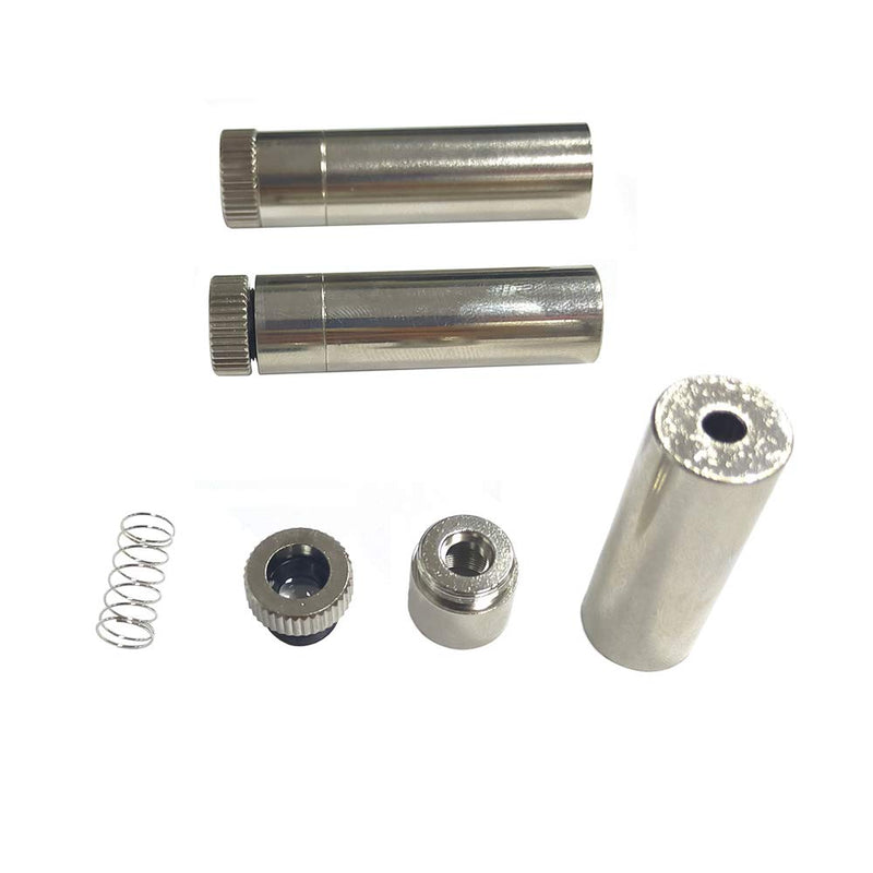 3pcs Silver Metal Laser Diode Housing 12x40mm for 5.6mm To-18 Laser Diode with 200-1100nm Collimating Lens