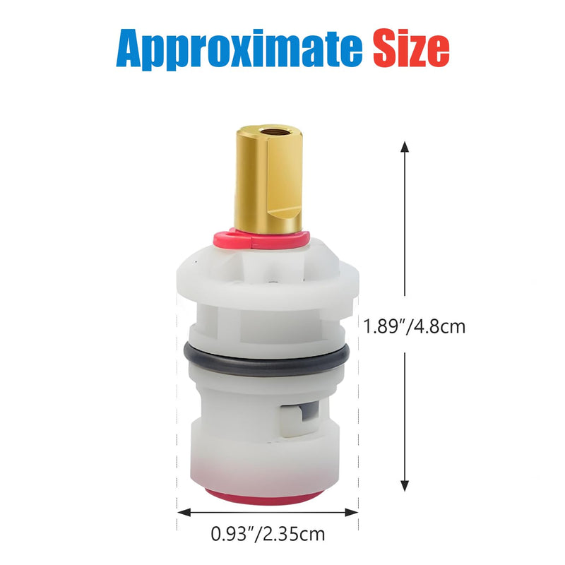 Faucet Cartridge Replacement, Ceramic Stem Disc Faucet Cartridges, Hot Plastic Ceramic Stem for Delta, Glacier Bay, Danze