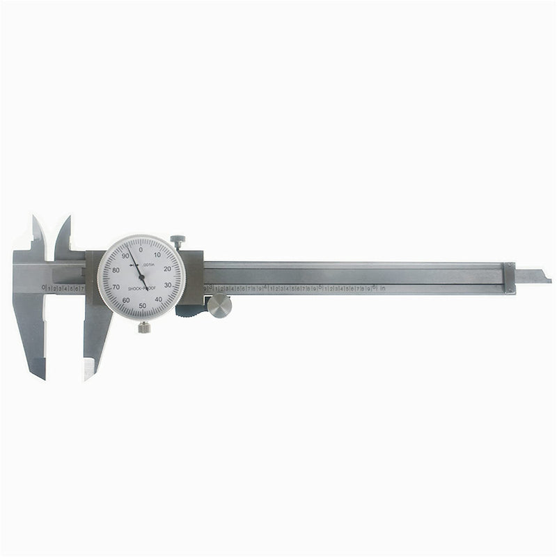 findmall 6" Dial Caliper 0.001 Stainless Steel Caliper Measuring Tool 4-Way Measurement with Plastic Case