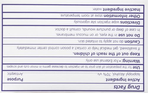 BD Alcohol Swabs 100 Each White 100 Count (Pack of 1)