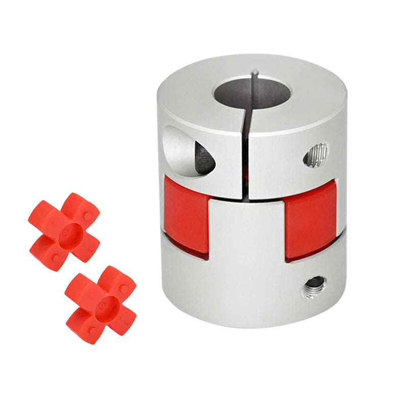 Upgrade D20*L25 Flexible Shaft Coupling 8mm to 10mm Aluminium Plum Connector Flexible Coupler for 3D Printer CNC Machine and Servo Stepped Motor Bore 8mm to 10mm 1