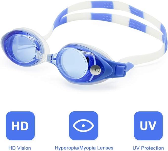 enzodate Optical Swim Glasses, myopia near Unisex Left Eye and Right Be Different Degree Can Customize and Adults, Seniors, And Youth Fit - NewNest Australia