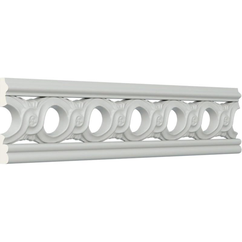 Endurathane Pearl Pierced Moulding, 2 1/4"H x 3/8"P x 78"L, Factory Primed (2-Pack)