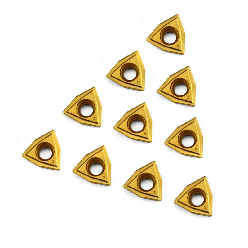 OSCARBIDE WCMT050304(WCMT2.52) Carbide Turning Inserts,WCMT Inserts CNC Lathe Insert for Indexable Lathe Turning Tool Holder Insert Replacement,10 pcs/Pack