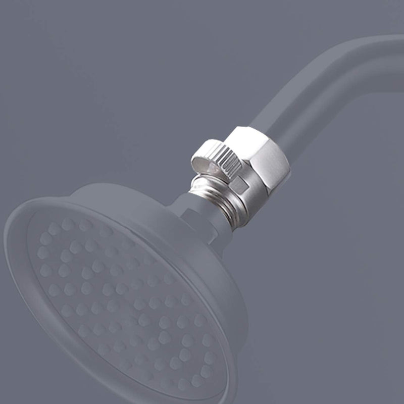 KES Shut Off Valve Brass Shower Head Valve with Handle Lever G1/2 Water Flow Control Valve Regulator Brushed Nickel, K1140B-2