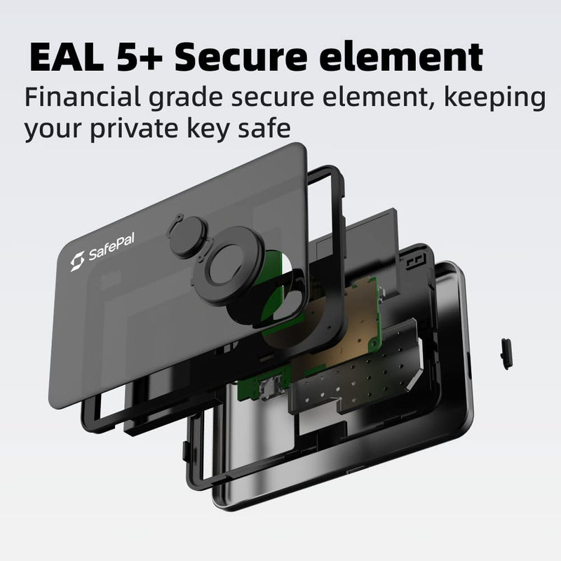 S1 - Cryptocurrency Hardware Wallet, Securely Stores Private Keys, Cold Storage for Bitcoin, Ethereum and More Tokens, NFTs, Seeds & Crypto Assets