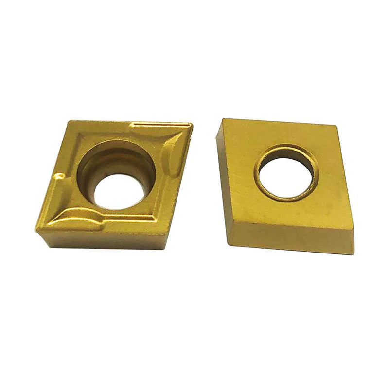 20pcs CCMT09T304/CCMT32.51 Carbide Turning Inserts,CCMT Insert Mutilayer Coated CNC Lathe Replacement Cutters Inserts for Lathe Turning Tool Holder Boring Bar CCMT32.51 20