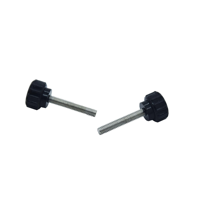 10Pcs Black M4 Thumb Screws, M4 X 10mm Screws, Monitor Mount Screws Knurled Thumbscrews with Carbon Steel Thread, Mechanical Door Fastening Elements, Clamping Screws with Round Head, Round Screws