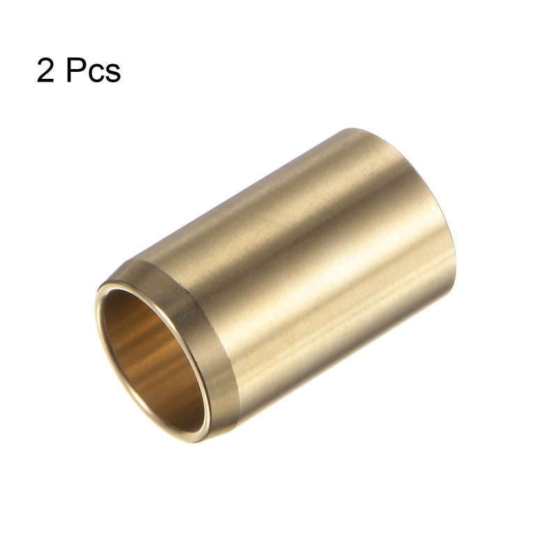 HARFINGTON 2pcs Sleeve Bearings 1/2" Bore 5/8" OD 1" Length Wrapped Oilless Bushings Brass Alloy for Transmission Conveyor Systems 1/2" x 5/8" x 1"