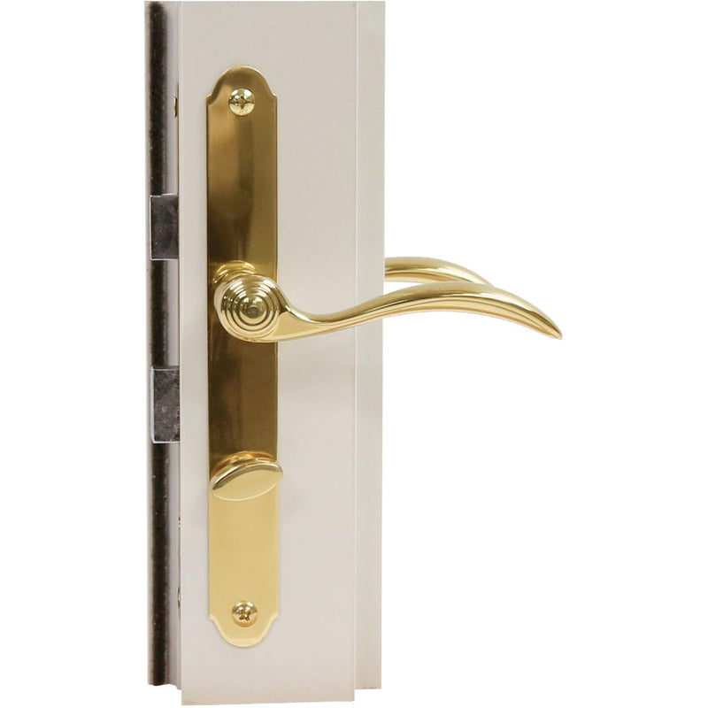Larson Certified Storm Door Revere Mortise Brass Handle Set, Storm Door Handle Replacement with Keyed Deadbolt