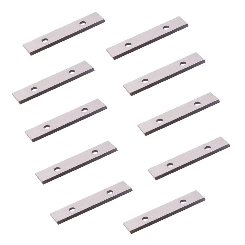 2.38"(60mm) Paint Scraper Carbide Blades Double-Edged Reversible Replacement Blade 2-3/8"(60X12X1.5mm) Fits Most equivalent General purpose Hand-Held Scrapers,10pcs