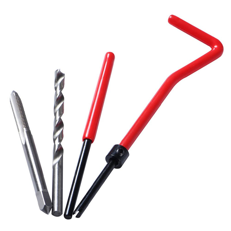 30 PCS Stainless Steel Thread Repair Kit M5x0.8mm Metric Thread Repair Insert Kit Compatible Hand Tool Set for Auto Repairing
