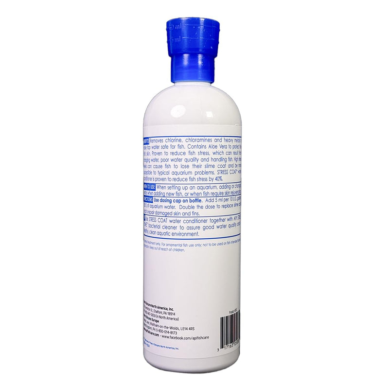 API STRESS COAT Aquarium Water Conditioner 16-Ounce Bottle 16 fl oz Aquarium Treatment without Pump
