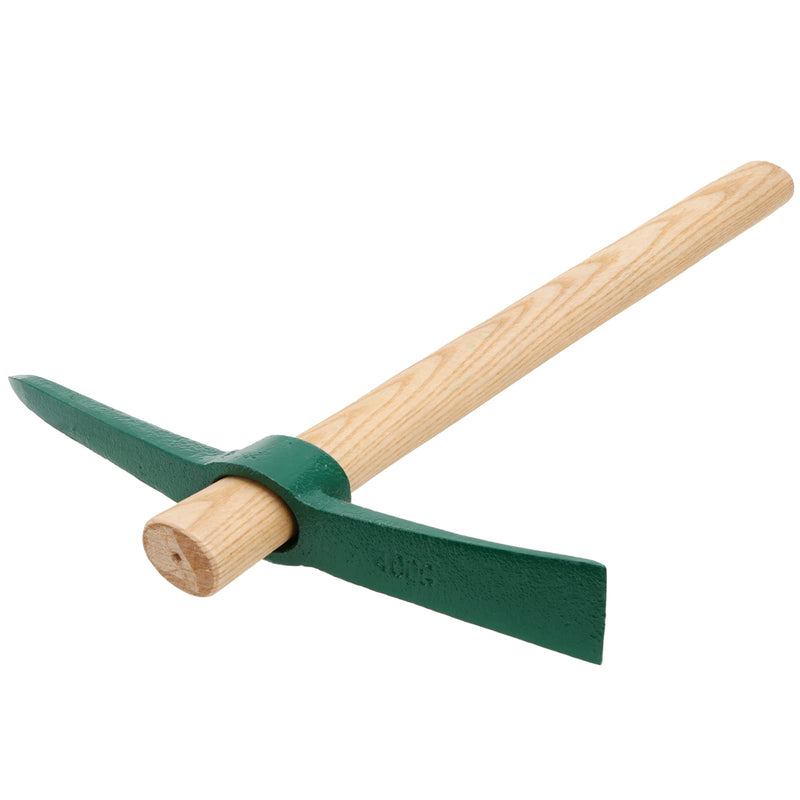4 PCS 15 Inches Pick Axe, Forged Mattock Tool, Heavy Duty Pick Mattock with Non-Slip Handle for Gardening, Camping, Prospecting