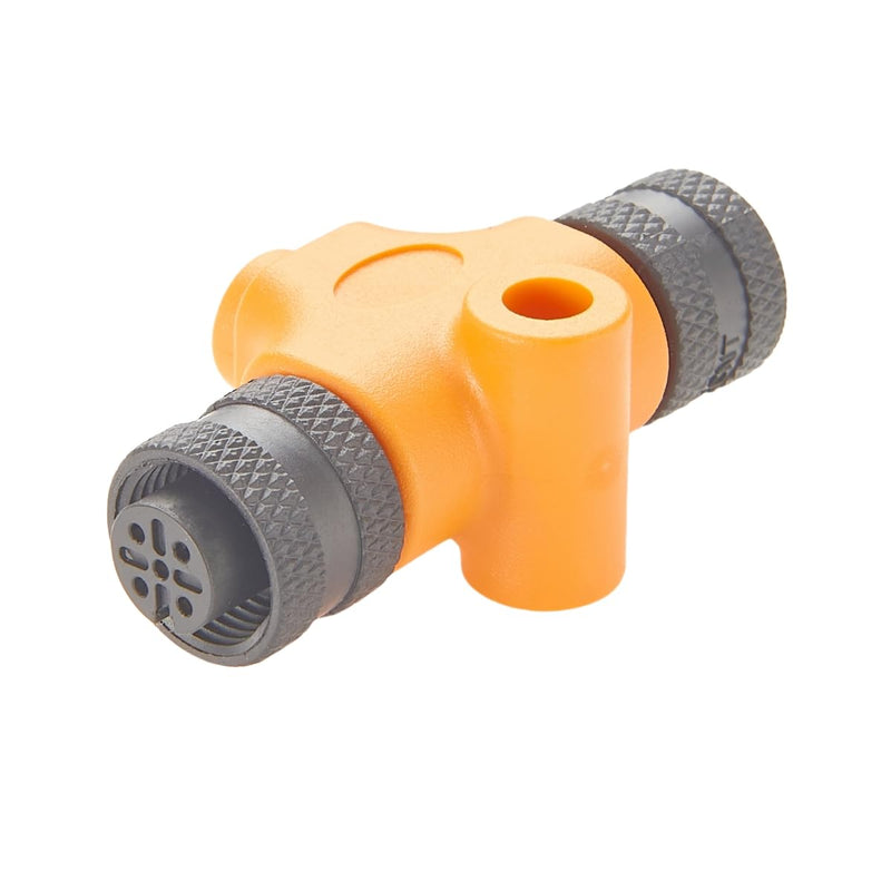 NMEA 2000 N2k T Connector M12 Micro-Change Gender Changer IP67 M12 5Pin A Code Female to Female Coupler Marine Boat Drop T Splitter for CAN Bus CANOpen Devicenet