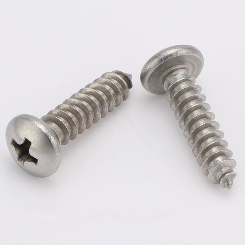 #12 x 3/4" Pan Head Self Tapping Screws Sheet Metal Wood Screws, 304 Stainless Steel 18-8, 50 PCS #12 x 3/4"