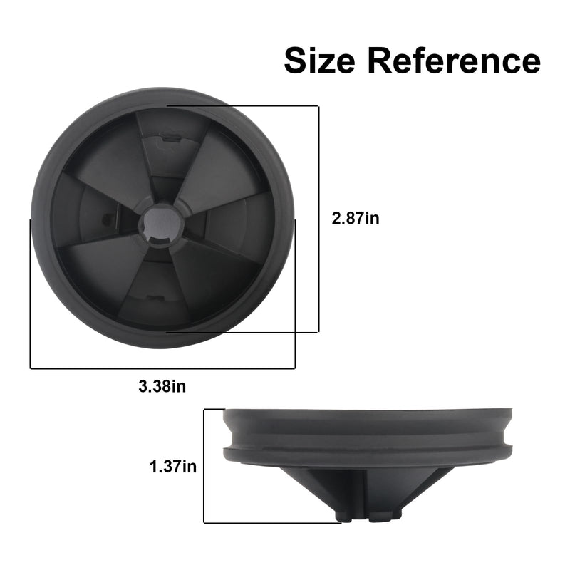 Garbage Disposal Aplash Guards Sink Baffle Drain Cover Garbage Disposal Cover 3 3/8" Inch in Diameter Garbage Disposer Accessories Compatible with InSinkErator Evolution Series, 2 Pack