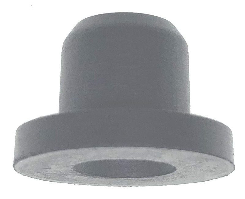 HORTIPOTS 1/4 Inch Rubber Grommet Pack of 25 Top Hat, 6 mm ID Small Tophat Grommet for OD 1/4 Inch Vinyl Rubber Tubing in Hydroponic and Irrigation Systems (Pack of 25)