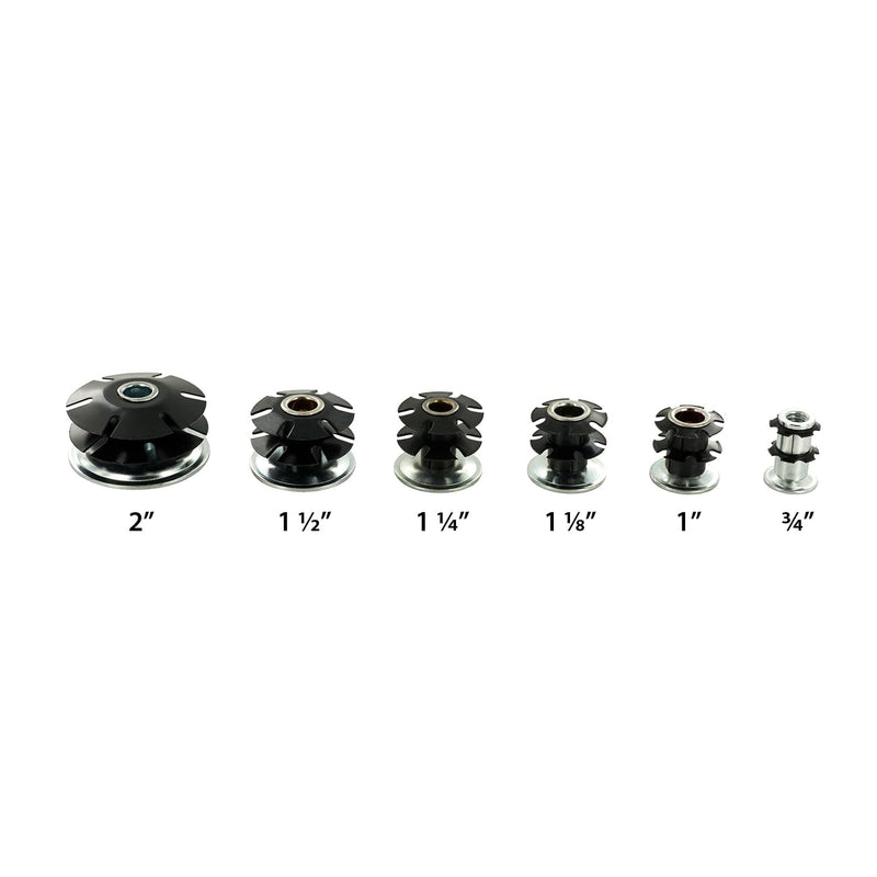 Outwater 1" Round Tube Caster Insert, 5/16-18 Thread, 20-Pack 20 Pack