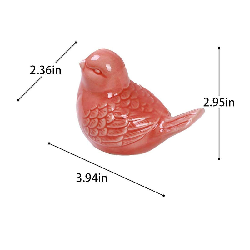 4-Pack Bird Design Toilet Bolt Caps - Decorative Porcelain Covers for Toilet Bowl Screws, Easy Installation (White) White