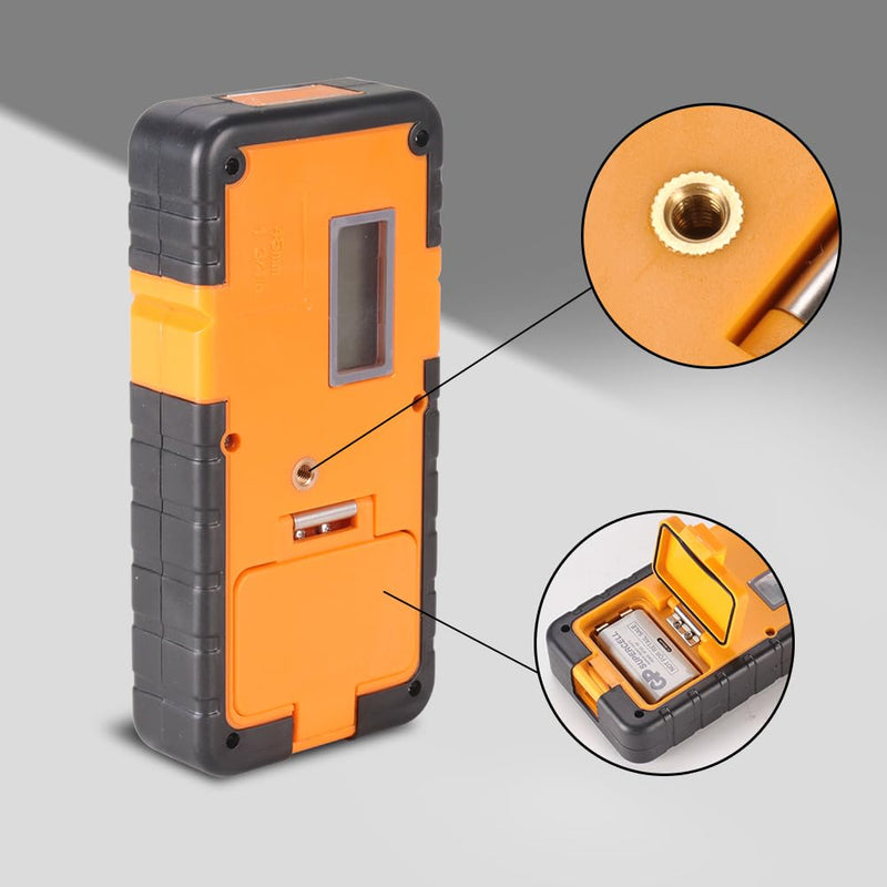 Digital Rotary Laser Receiver with Dual Display and Built-In Bubble Level, Compatible with All Green Rotary Lasers - Rod Clamp Included (Green Beam-RD-FT-G) Green Beam-RD-FT-G
