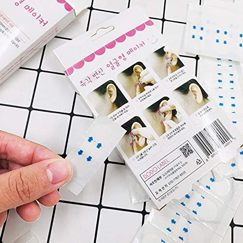 Small Face Tape, 40 Pieces, Face Lifting, Face Tape, Raising Sagging, Nasolabial Lines, Correcting Faces, Ultra Thin, Transparent, Inconspicuous, Frosted, Orthopedic Tape, Cosplay, Job Hunting, Dating, Parties, Photo Sessions - NewNest Australia
