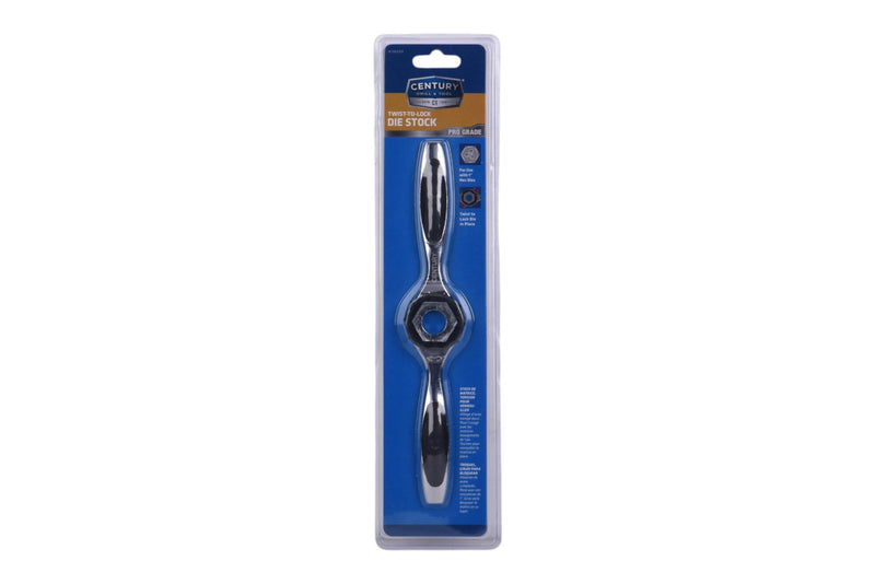 Century Drill & Tool 98509 1" Hex Die Stock, ProGrade Twist-Lock Design, High Carbon Steel for Clean, Accurate Threading, Ergonomic Handles