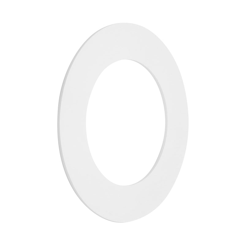 Maxxima 12 Pack 4 in. Goof Rings for Recessed Lights, Can or Canless Lighting Round Downlight Trim Ring, Outer Diameter 6.7” Inner Diameter 4.25”, Durable Plastic Design, White Extended Trim 4 Inch