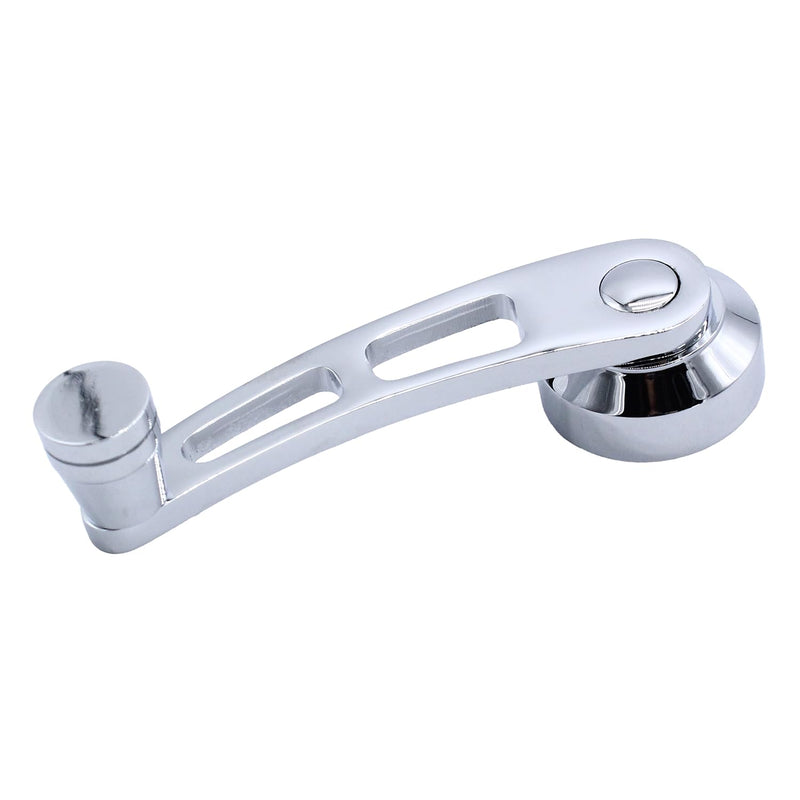 1 Pair Left & Right Window Crank Handle Kit Chrome Billet Aluminum 4 1/4" Window Handles Fits for Hot Rod Chevy Ford Chrysler Silver