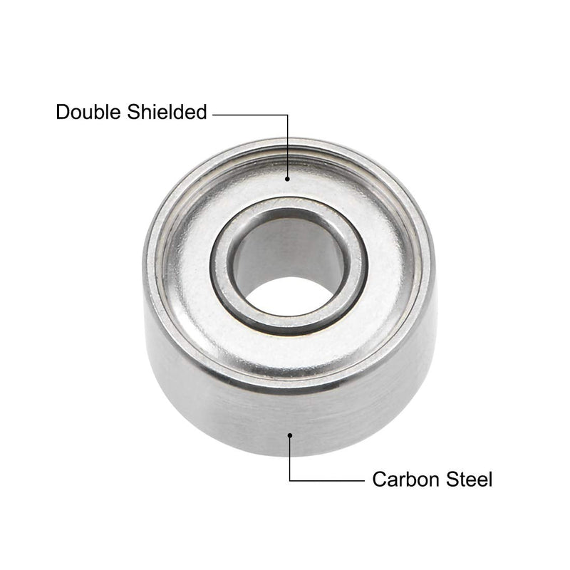 uxcell 693ZZ Deep Groove Ball Bearings Z2 3mm X 8mm X 4mm Double Shielded Carbon Steel 5pcs 3mmx8mmx4mm