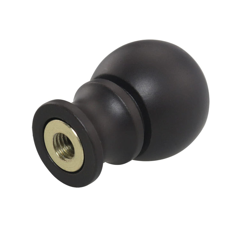 2pcs Dual -Thread Lamp Finial Oil Rubbed Bronze Steel Ball Knob Lamp Shades Finials Cap Knob Lamp Decoration for Lamp Harp Holder