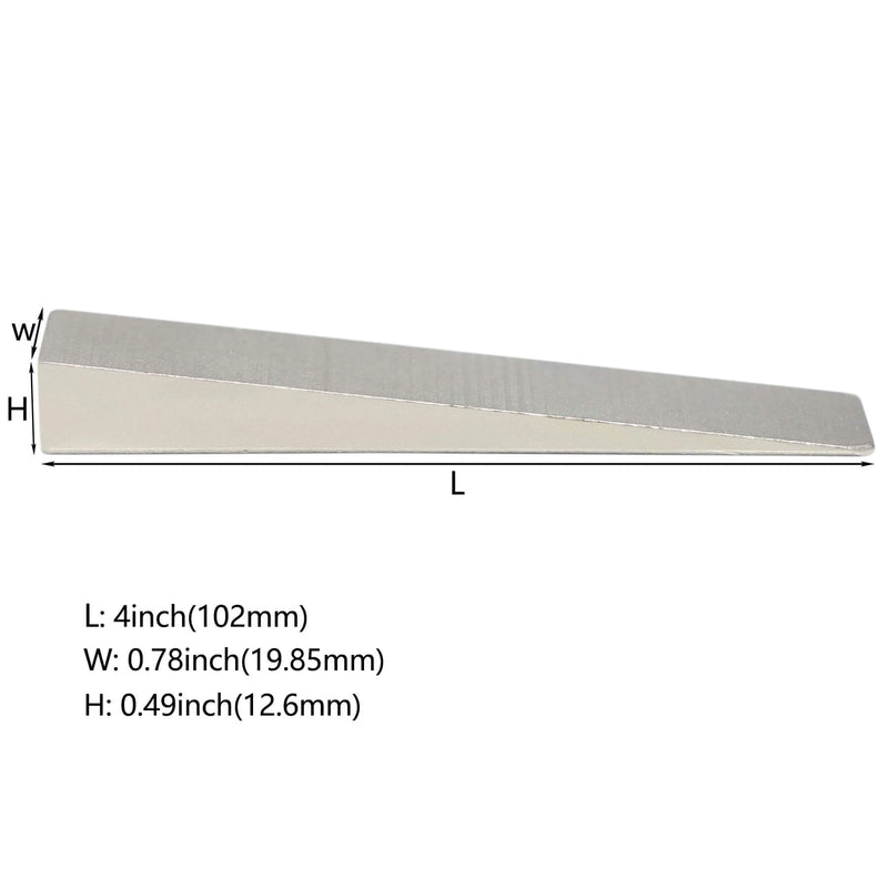 Bueyfolt 1/2" x 3/4" x 4" Flange Wedge, Zinc Plated Metal Flange Wedge Pipe Fitting Welding Tool, Strong Welding Wedge, Rust-Proof, Corrosion Resistant and Strong, Spreading Flanges Triangle Tool