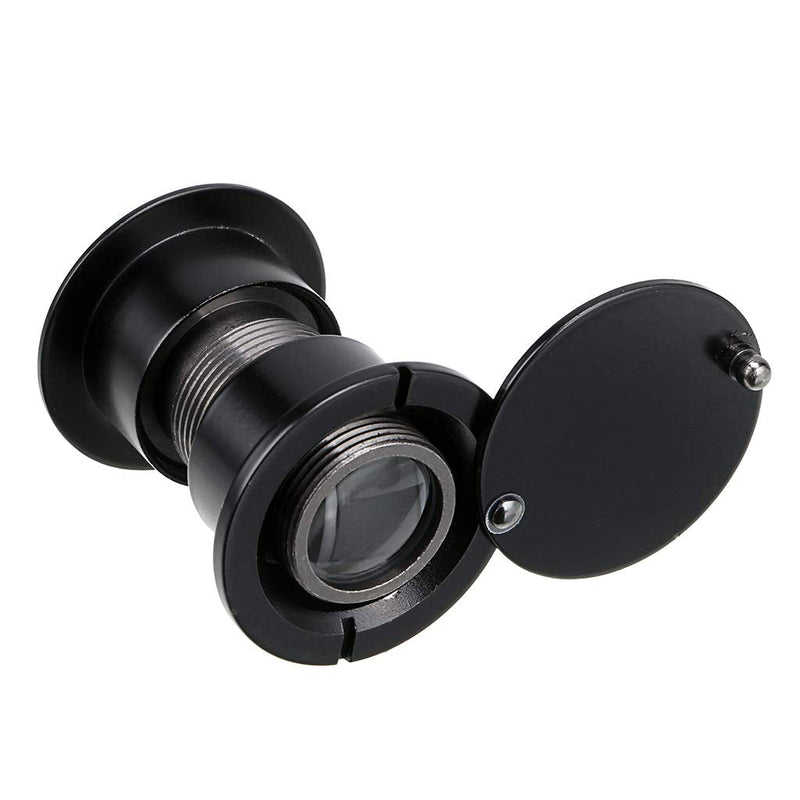 Sumnacon Large Door Viewer 220-degree with Heavy Duty Rotating Privacy Cover, Solid Brass Security Peephole for 1.65" to 2.16" Doors for Home Office Hotel, Black 28mm