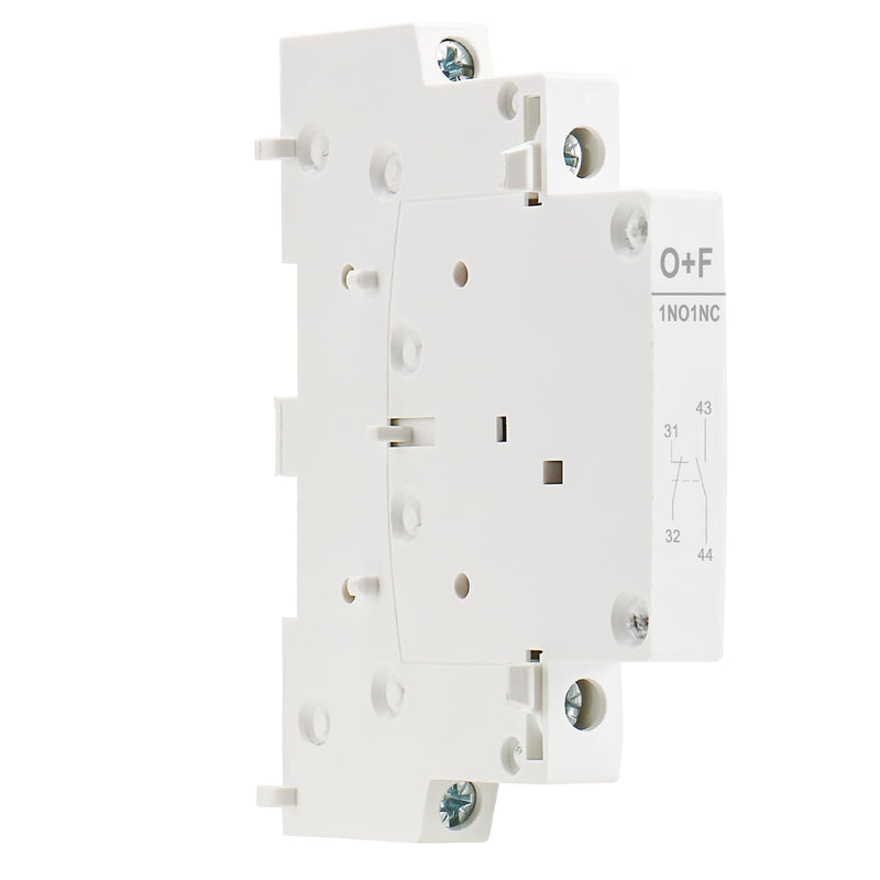 Baomain Auxiliary Contact for AC Contactors 1NO+1NC 500V 50/60Hz Side Mounted Pack of 2 (1NO+1NC)