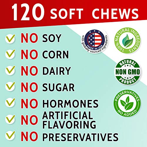 PAWFECTCHEW Grass Burn Spot Chews for Dogs - Dog Pee Lawn Spot Saver - Urine Neutralizer for Grass Burn Spots - Dog Pee Lawn Repair Treats w/Probiotics - Made in USA - Bacon Flavor - 120 Chews - PawsPlanet Australia