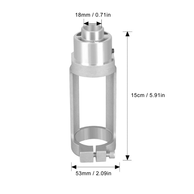 Square Hole Drill Bit Adapter Efficient Woodworking Tool for Mortise and Tenon Joints Aluminum Alloy 38 to 43mm Drill Chucks
