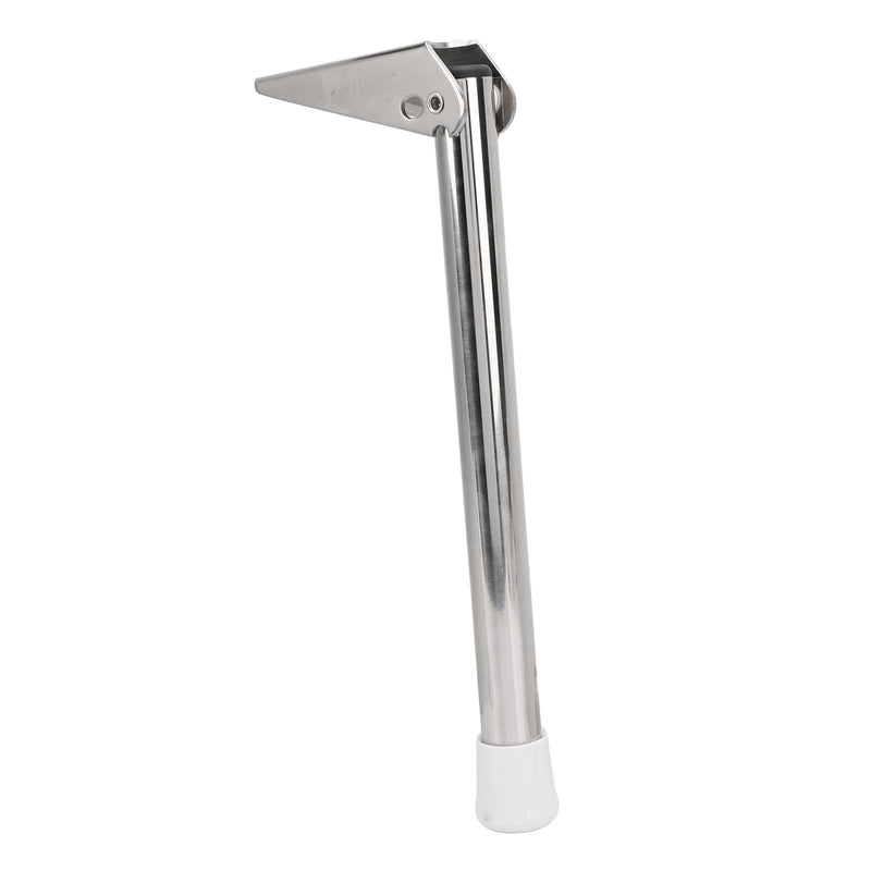Fockety 13inch Boat Seat Swing Leg, 90 Degree Folding Support Plate Seat Support Leg for Boat, Adjustable 304 Stainless Steel Boat Bench Seat Legs with White Rubber Tips, for Marine Left 8423SL13