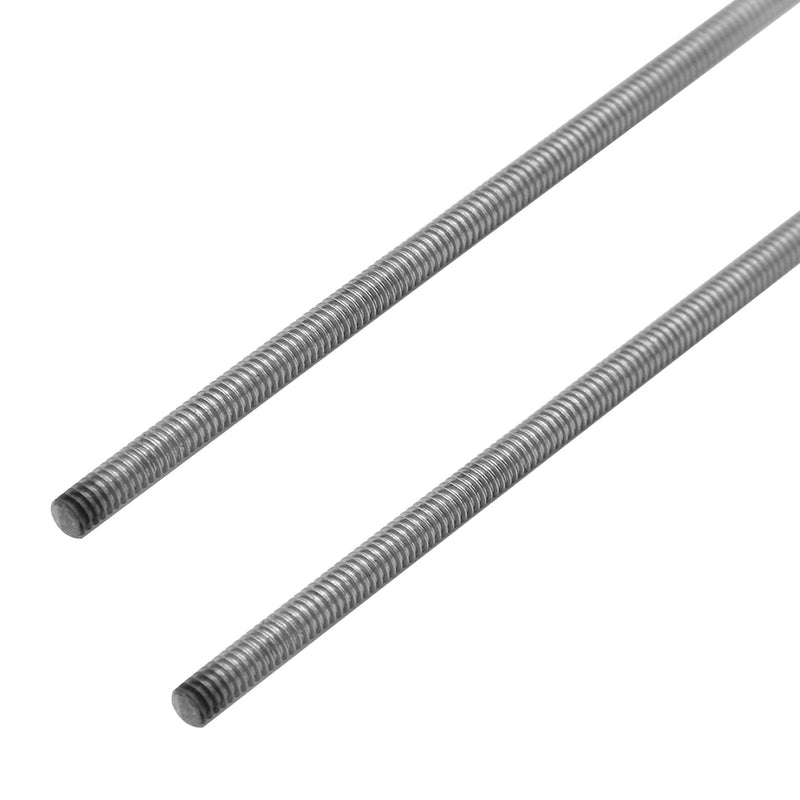 Stainless Steel 1/8"-40 Thread Size Fully Threaded Rod 12" Length (300mm) 2PCS 1/8''-40 PackOf 2